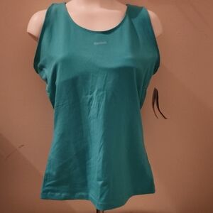 Reebok Blue Fitted Sleeveless Tank Top